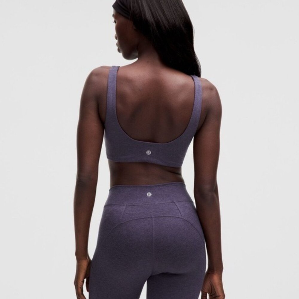 Lululemon Soft Sueded Light Support B/C Cup Purple Sports Bra - Picture 5 of 10